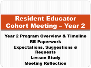 PowerPoint for RE Meeting - Year 2