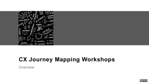 CX Journey Mapping Workshop Overview 201401