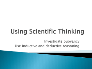 Using Scientific Thinking