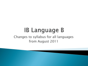 IB Language B - AISJ Online!