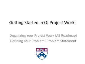 Getting Started in QI Project Work: