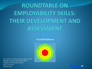 Employability Skills Assessment Tool (ESAT)