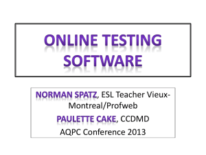 Online Testing Software Norman Spatz