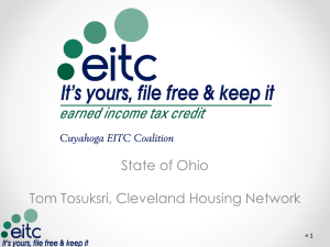 Power Point - The Cuyahoga Earned Income Tax Credit Coalition