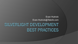Silverlight Development Best Practices - Blogs
