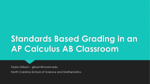 Standards Based Grading (TCM 2015)