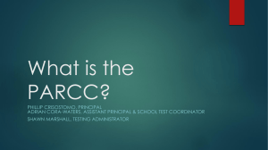 What is the PARCC? - Willingboro School District