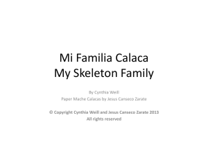 Mi familia calaca/My skeleton family