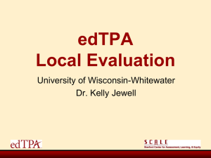 Local Evaluation - University of Wisconsin