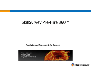 Skill Survey Professional References - Banking (PPT)