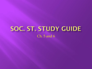 Soc. St. Study Guide