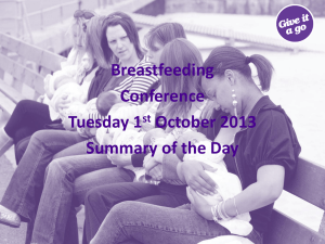 Breastfeeding Conference Summary