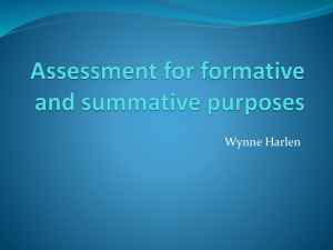 HARLEN - Assessment for formative and summative purposes
