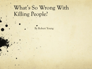 What Is So Wrong with Killing