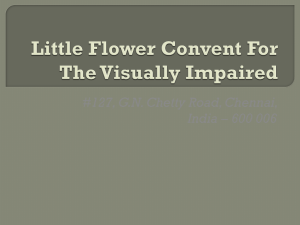Little Flower Convent For The Visually Impaired - Asha