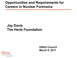 Opportunities and Requirements for Careers in Nuclear