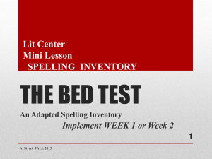 THE BED TEST