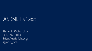 ASP.NET vNext - Rob Richardson