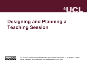 CPD4HE - Designing and Planning Teaching