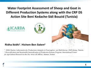 Water Footprint Assessment of Sheep and Goat in Different