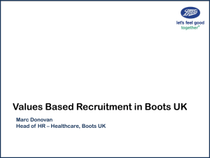 Marc Donovan, Head of Healthcare HR, Boots UK