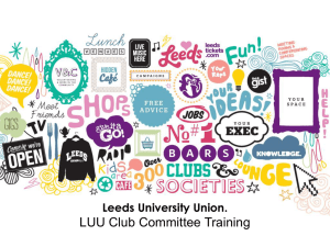 Socials & Safety - Leeds University Union