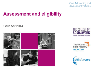 Assessment and eligibility overview slide pack