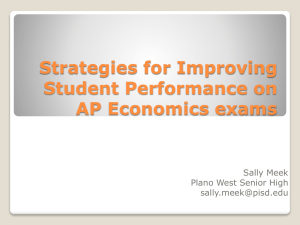 Strategies for Improving Student Performance on AP