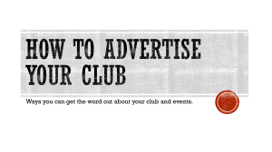 How to Advertise Your Club Events