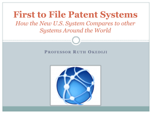 First to File Patent Systems
