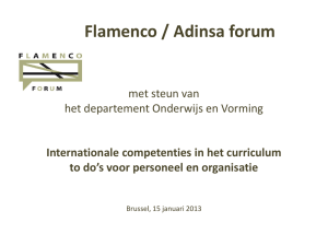 Formal curriculum - Flanders Knowledge Area