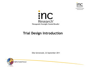 Trial Design Introduction
