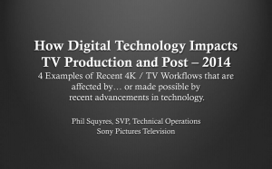 How Digital Technology Impacts TV Production and Post