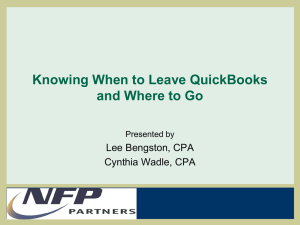 Knowing When to Leave QuickBooks and Where to Go