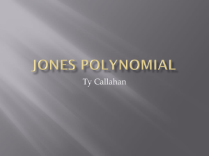 The Jones polynomial of a knot