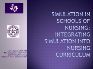 Integrating Simulation Into Nursing curriculum