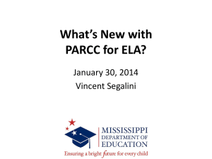 What*s New with PARCC for ELA?