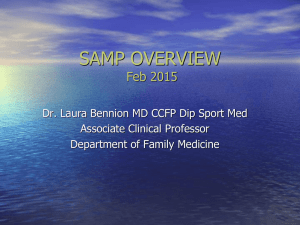 SAMP OVERVIEW Feb 2015