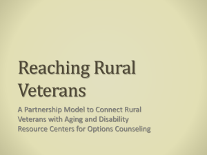 A Partnership Model to Connect Rural Veterans with Aging and