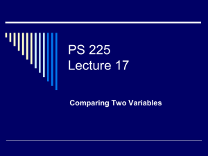 PS 225 Lecture 9