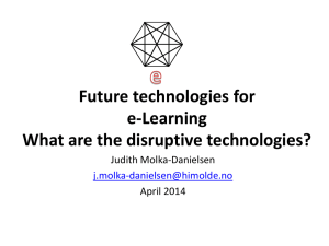 Future of e-learning & disruptive technologies