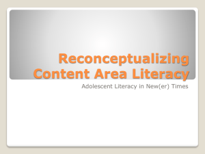 Reconceptualizing Content Area Literacy