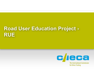 Road User Education Project