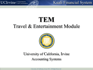 Presentation (.ppt) - Kuali - University of California, Irvine