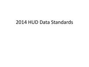 2014 HUD Data Standards PowerPoint
