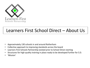 Learners First School Direct - Suzanne Bywater
