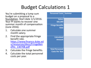 Budget Exercises