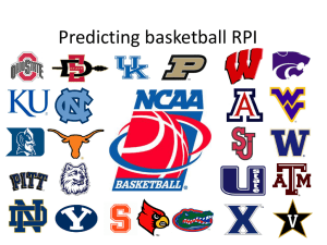Predicting basketball RPI