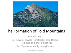 The Formation of Fold Mountains
