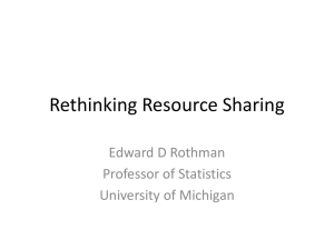 Rethinking Resource Sharing